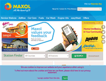 Tablet Screenshot of maxol.ie